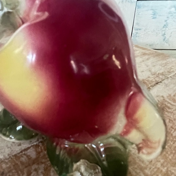 Vintage Royal Copley Apple Wall Pocket / Planter 1940s - Picture 3 of 9